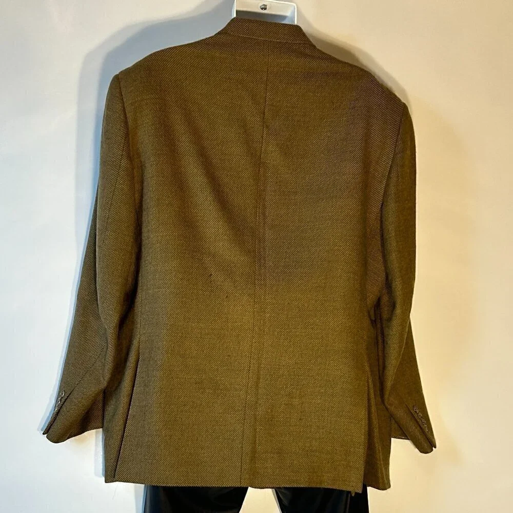 Michael Kors Mens Mossy Green 100% Wool sports coat/ Blazer Old Money Preppy